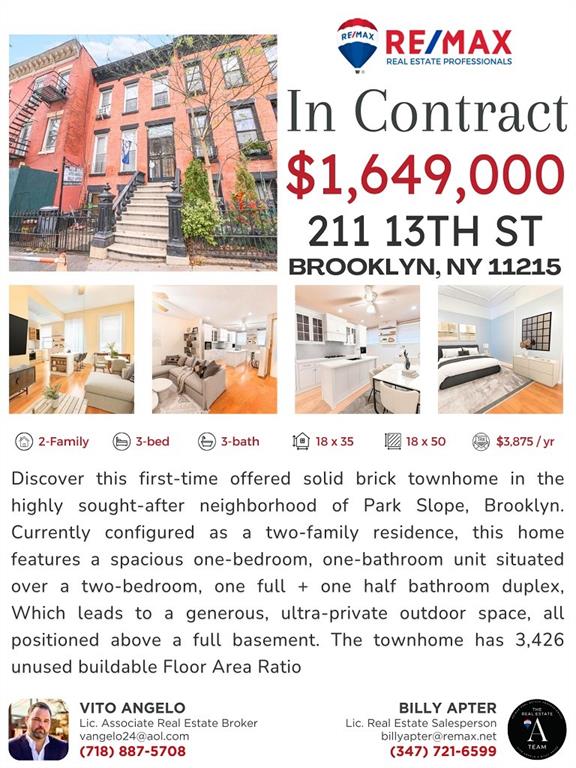 211 13th Street Park Slope Brooklyn NY 11215