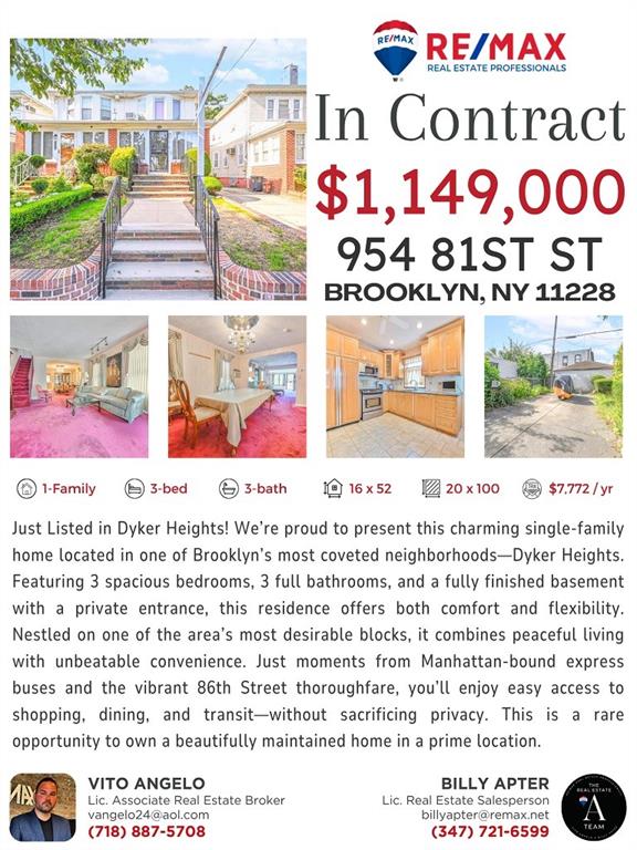 954 81st Street Dyker Heights Brooklyn NY 11228