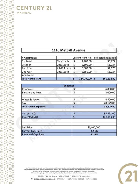 1116 Metcalf Avenue Soundview Bronx NY 10472