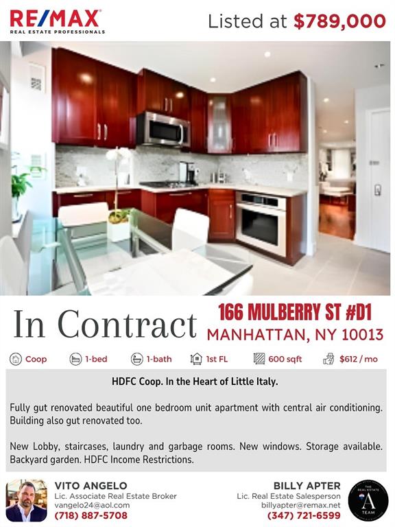 166 Mulberry Street New York NY 10013