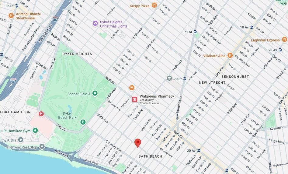 1704 Bath Avenue Bath Beach Brooklyn NY 11214